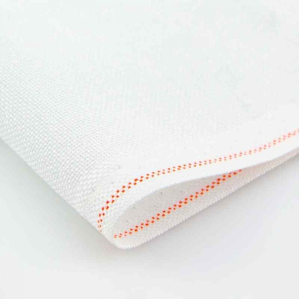 3270/100 Brittney Lugana Fabric 28 ct. Zweigart's White for Cross Stitch