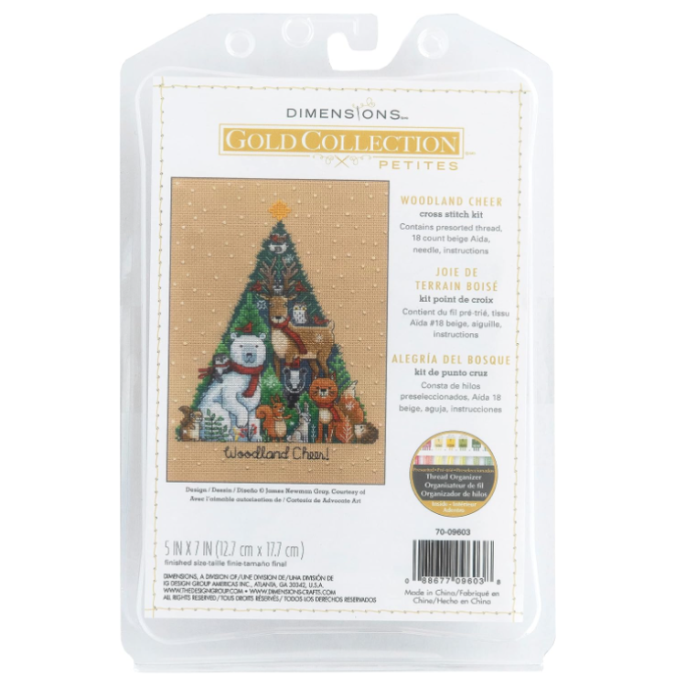 Kit de punto de cruz "Woodland Cheer" Dimensions 70-09603