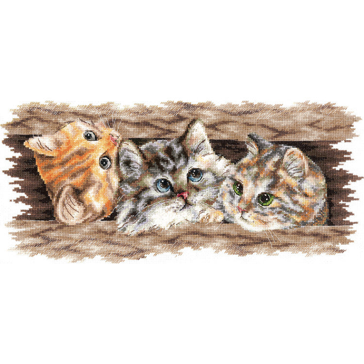 Fluffy Trio – Kit de Punto de Cruz Andriana SANP-69
