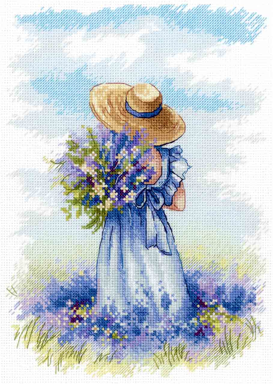 Cross stitch kit "Lavender walk" SNV-847 MP Studia