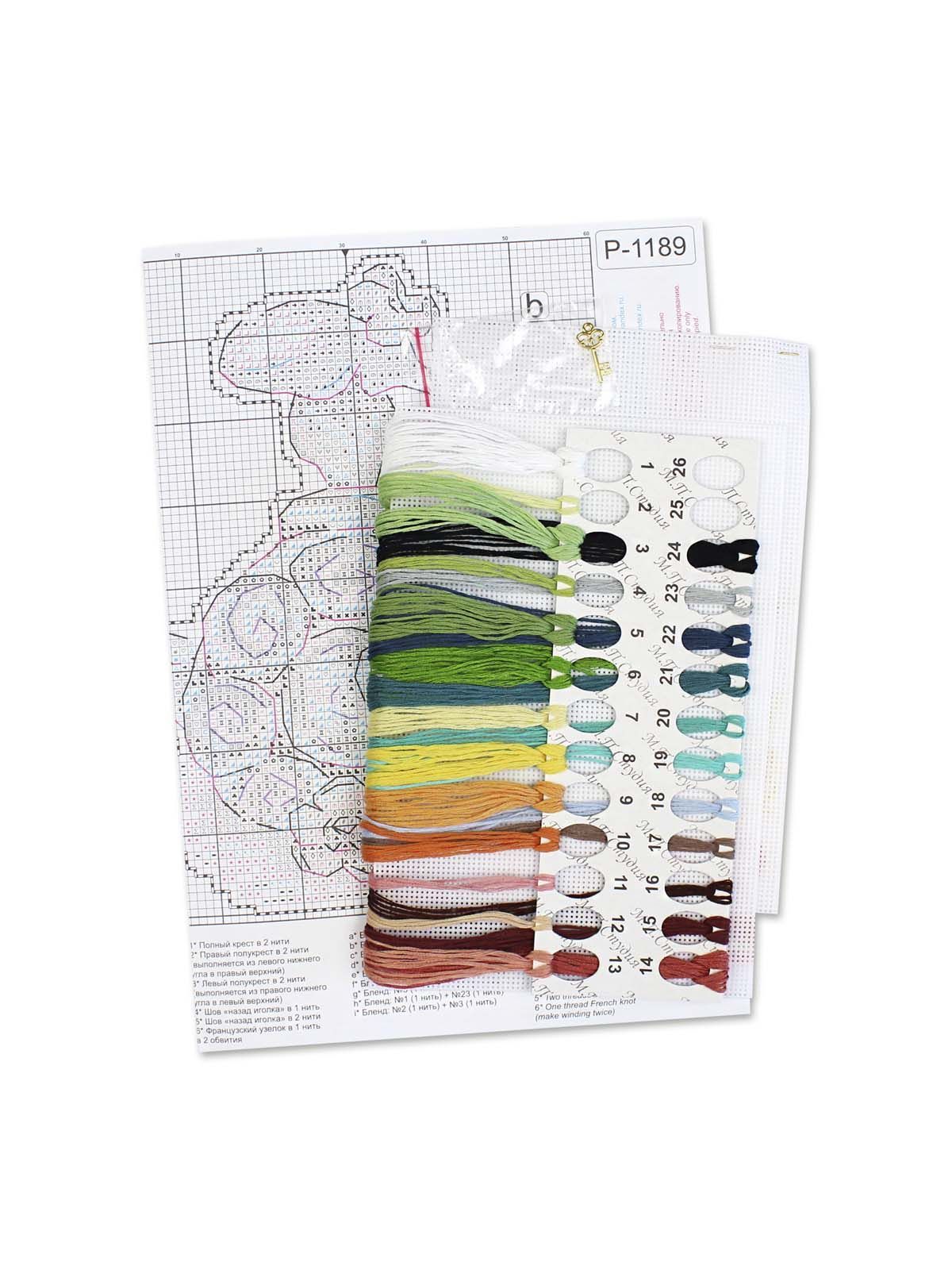 Kit de punto de cruz Tortilla la Tortuga SR-1189 de MP Studia - Canvas plástico 14 ct