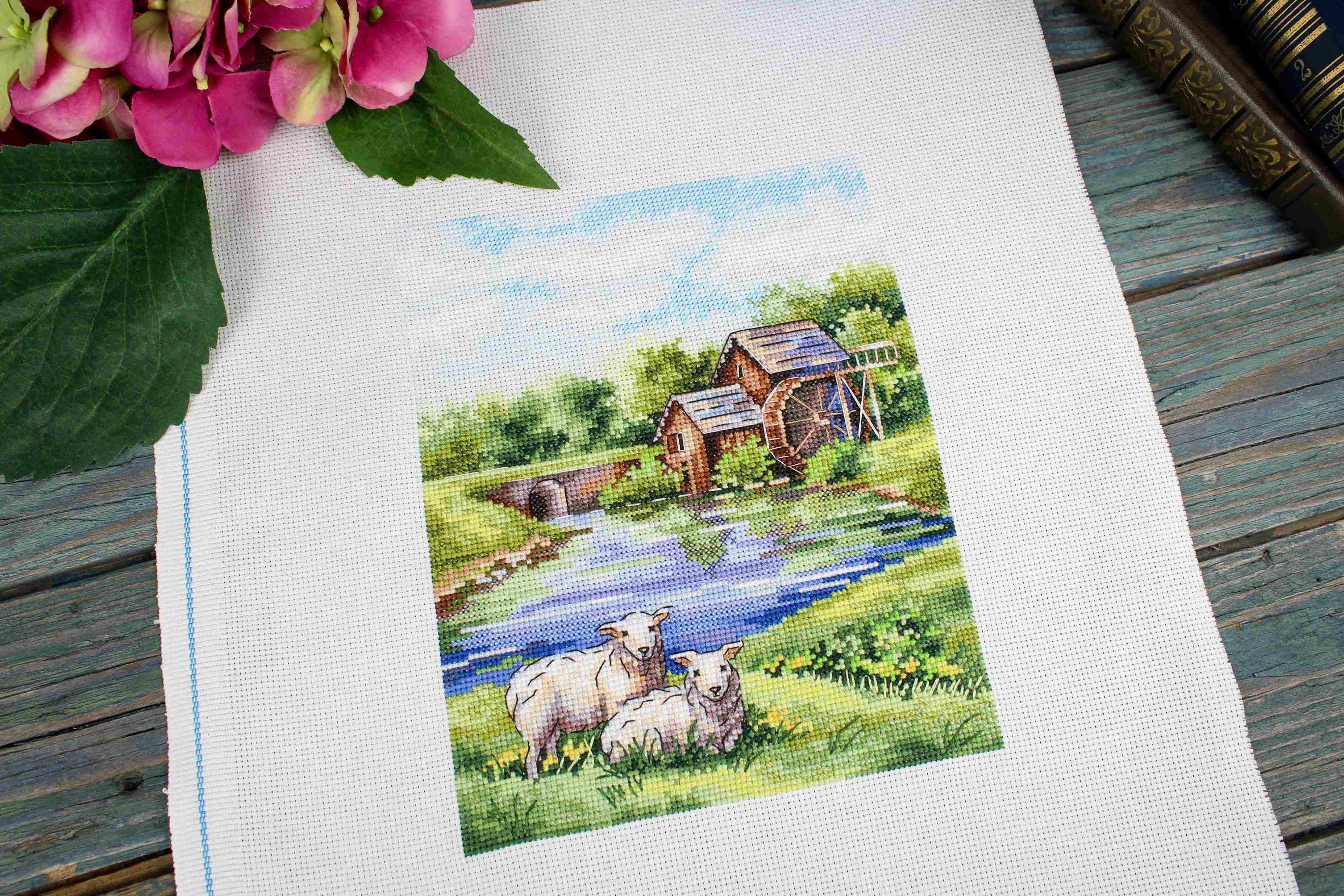 Old Mill – Kit de Punto de Cruz MP Studia SNV-918