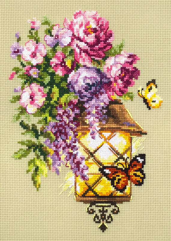 100-041 light of Hope. Magic Needle Cross Stitch Kit