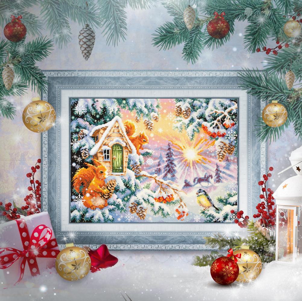 110-700 Winter Morning. Magic Needle Cross Stitch Kit