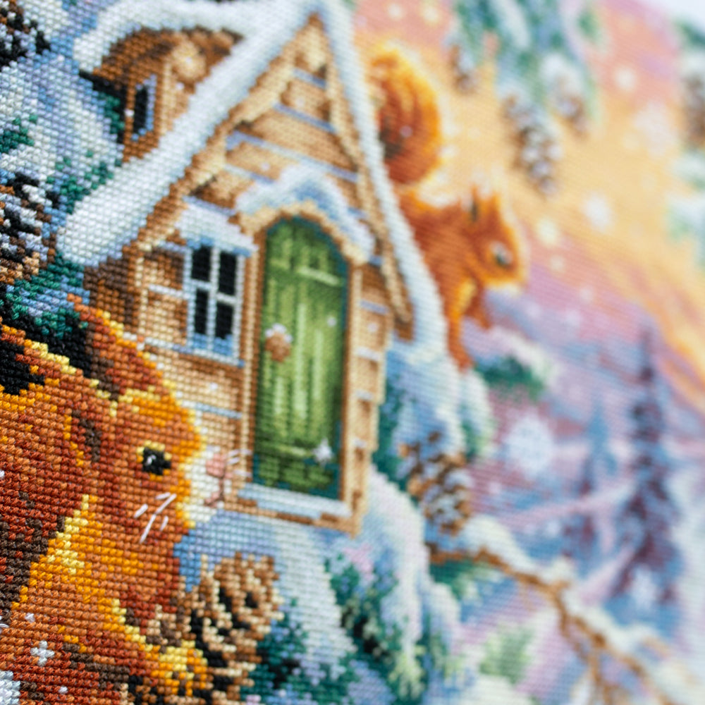 110-700 Winter Morning. Magic Needle Cross Stitch Kit