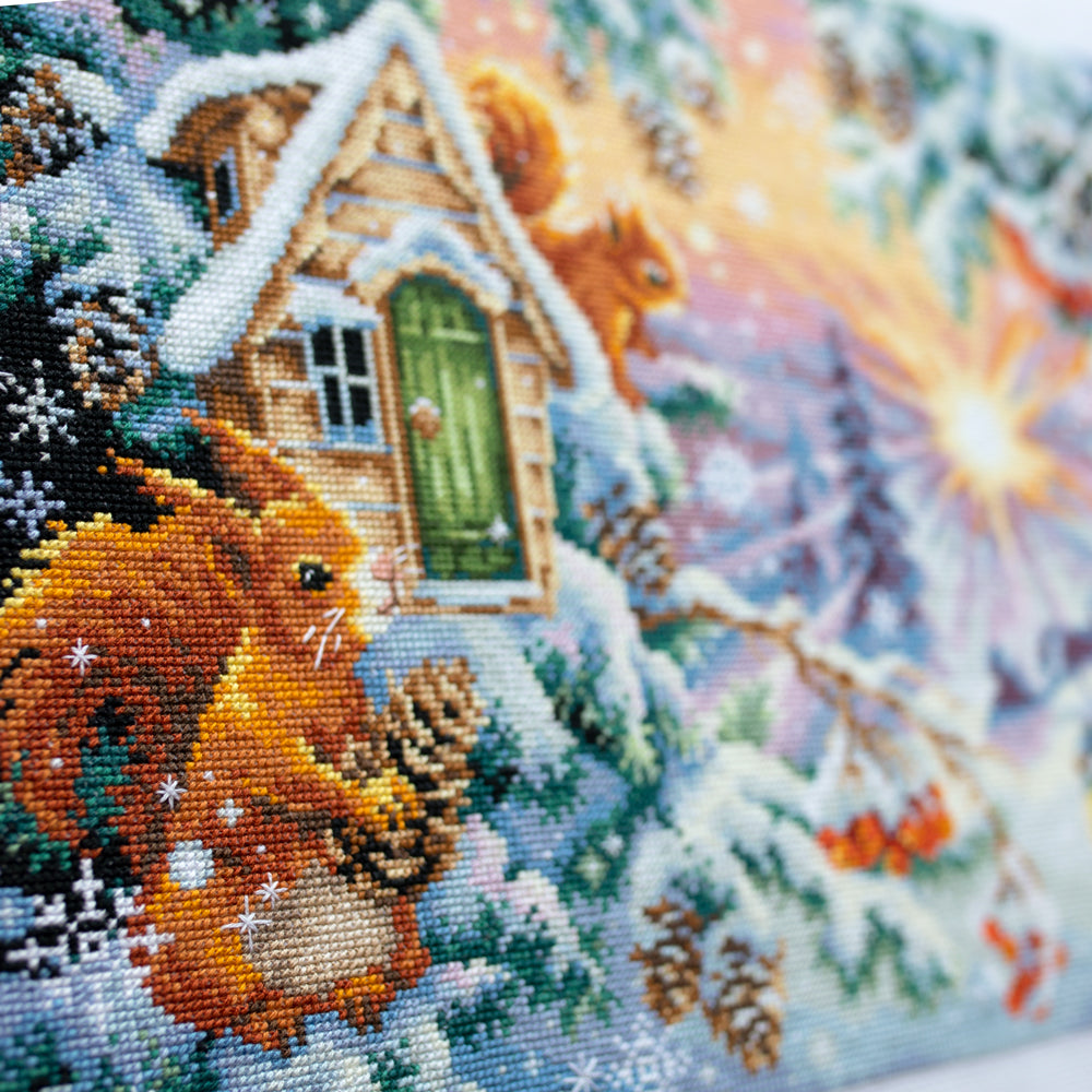 110-700 Winter Morning. Magic Needle Cross Stitch Kit