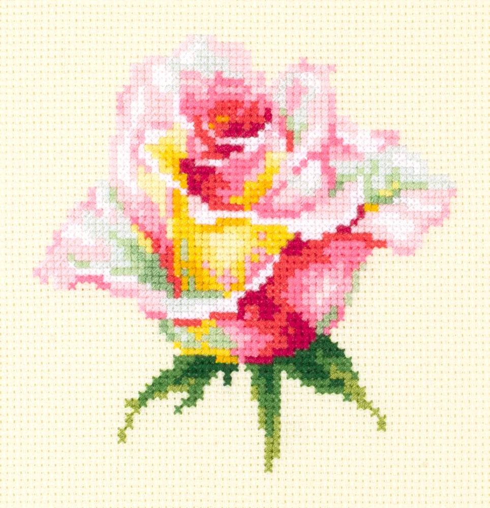 Rose in Bloom Cross Stitch Kit - Magic Needle 150-004