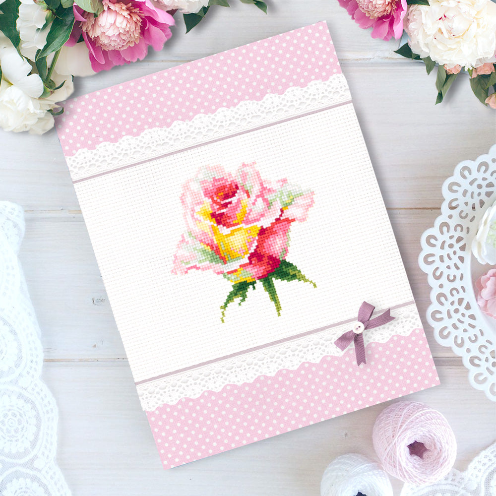 Rose in Bloom Cross Stitch Kit - Magic Needle 150-004