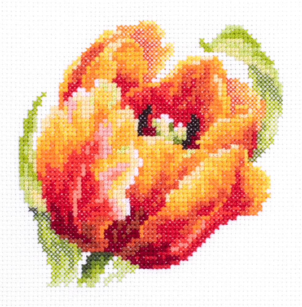 Red Tulip Cross Stitch Kit - Magic Needle 150-010