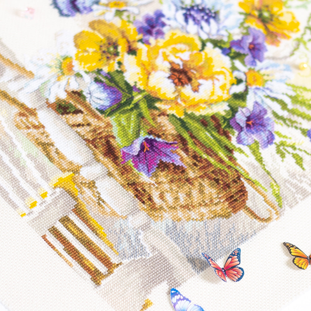 Magic Needle Cross Stitch Kit - Summer Basket, 210-502 