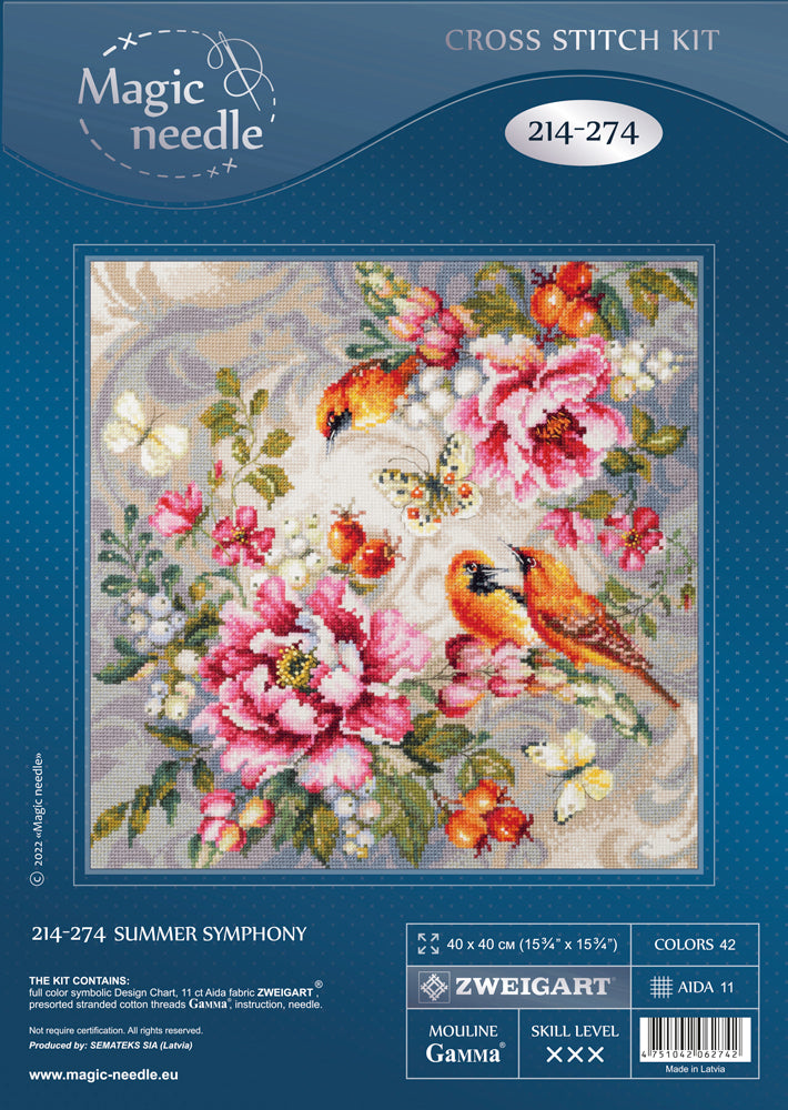 Summer Symphony. Magic Needle Cross Stitch Kit 214-274