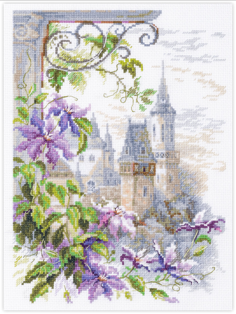 Clematis-Duft. Magic Needle Kreuzstichset 250-064