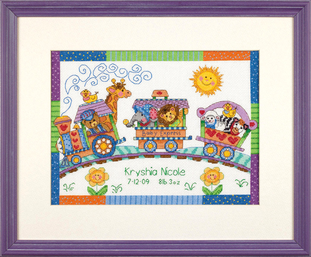 birthday Train - 3428 Dimensions - Cross stitch kit