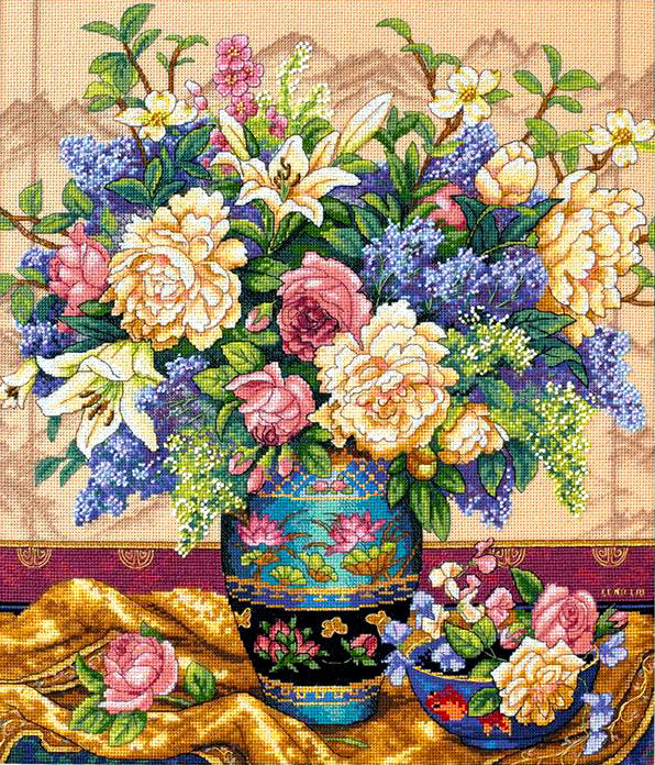 Cross Stitch Kit - Oriental Splendor - Dimensions Gold Collection 35163