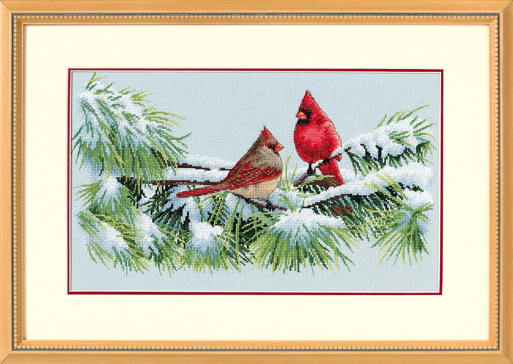 Winter Cardinals – 35178 Dimensions – Kreuzstichset