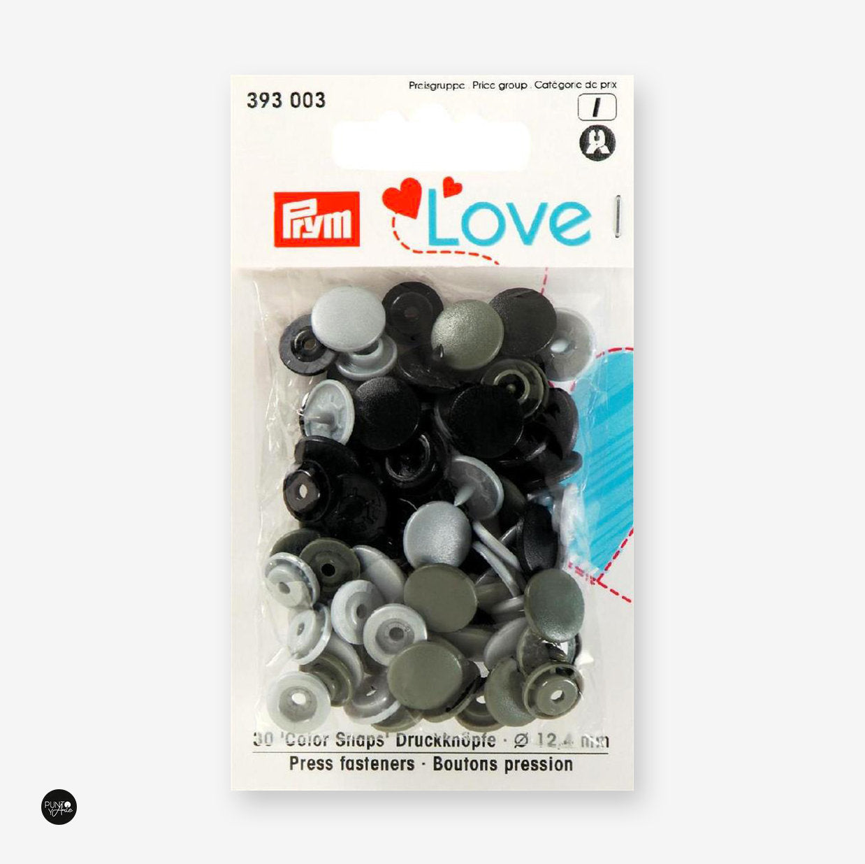Press Buttons Or Snaps. Black 12.44 mm - Prym Love 393003