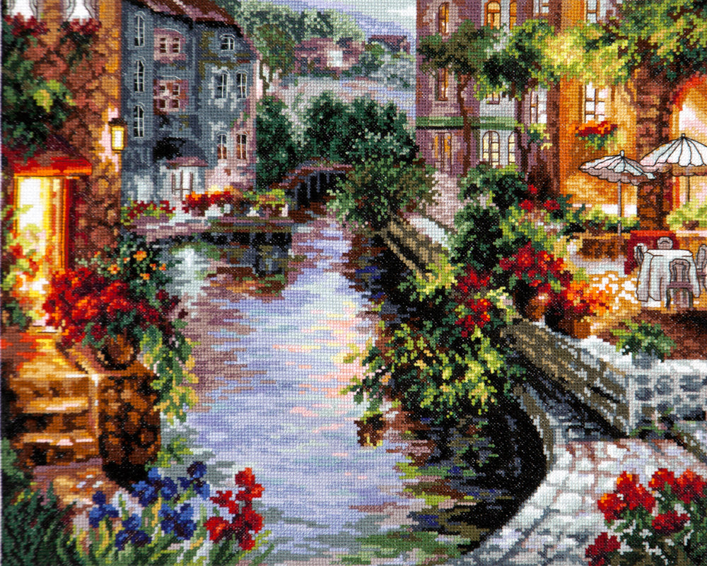 46-02 Afternoon in Venice. Magic Needle Cross Stitch Kit