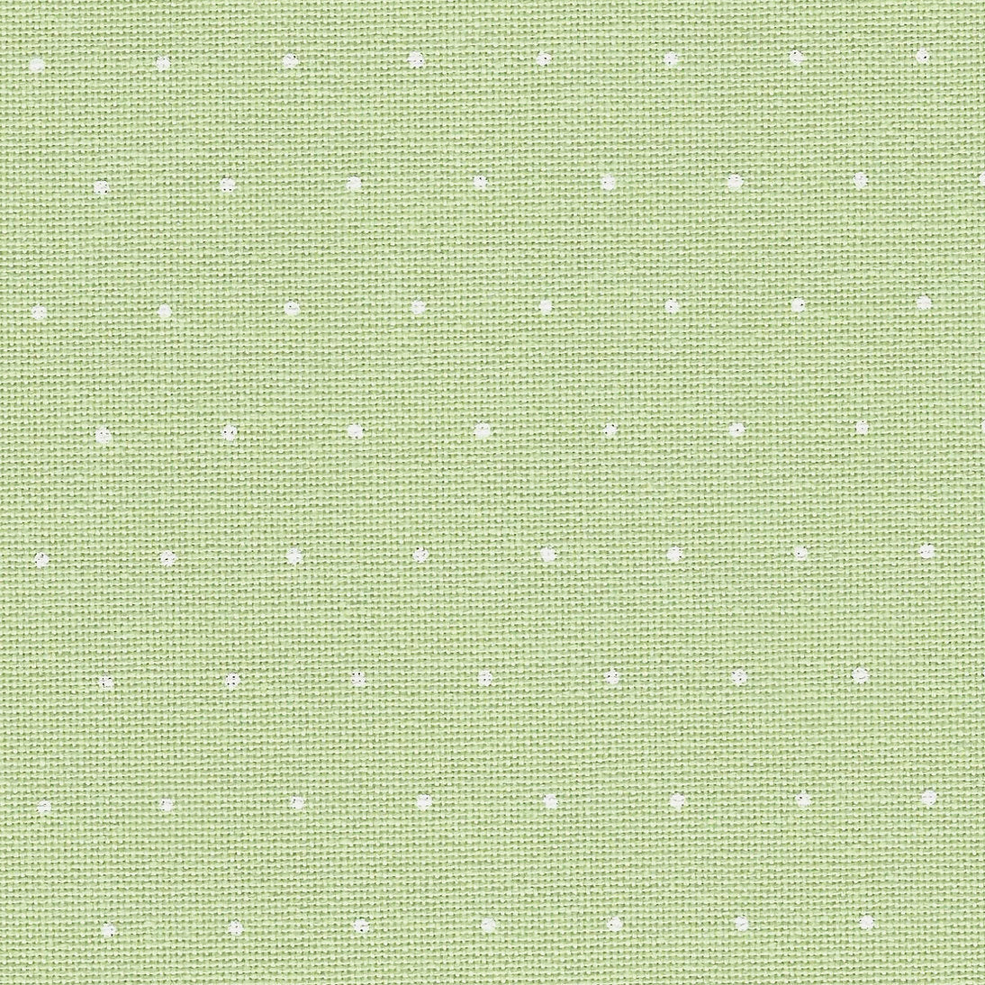 Murano Lugana Fabric Mini Dots Green / White 32 ct. Zweigart 3984/6349