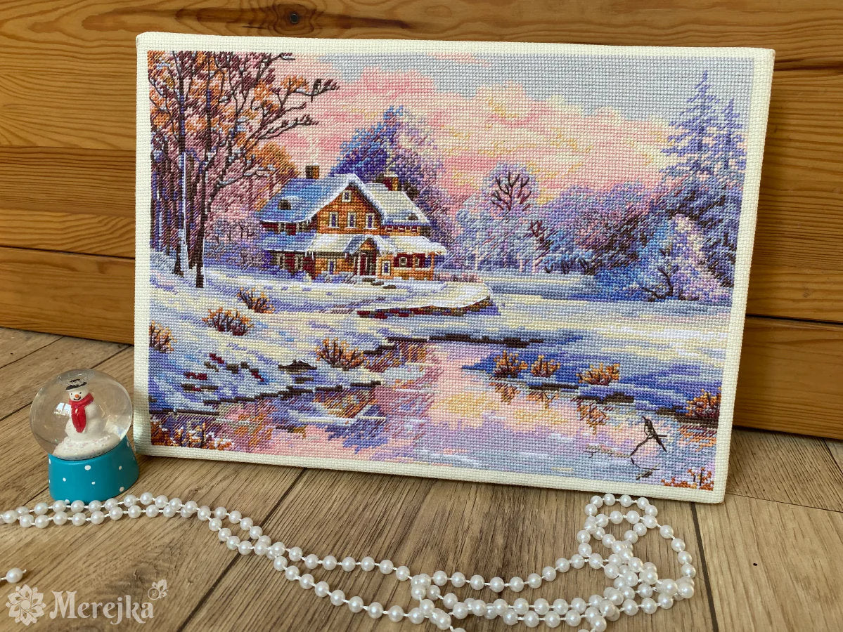 Cross Stitch Kit "The First Snow" - Merejka K-240