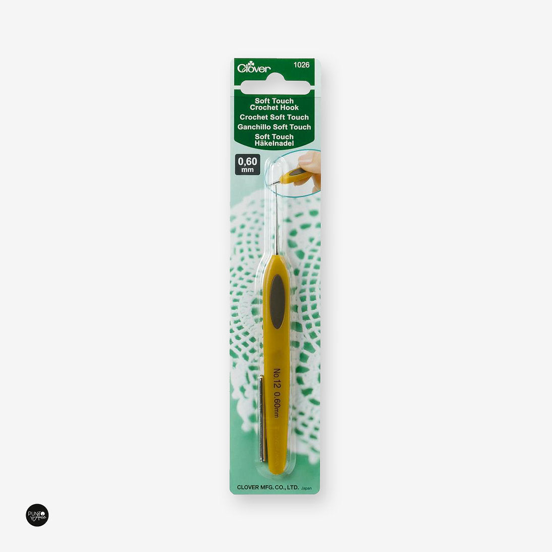 Clover Soft Touch Steel Crochet Hook: Precision and Comfort in Every Stitch