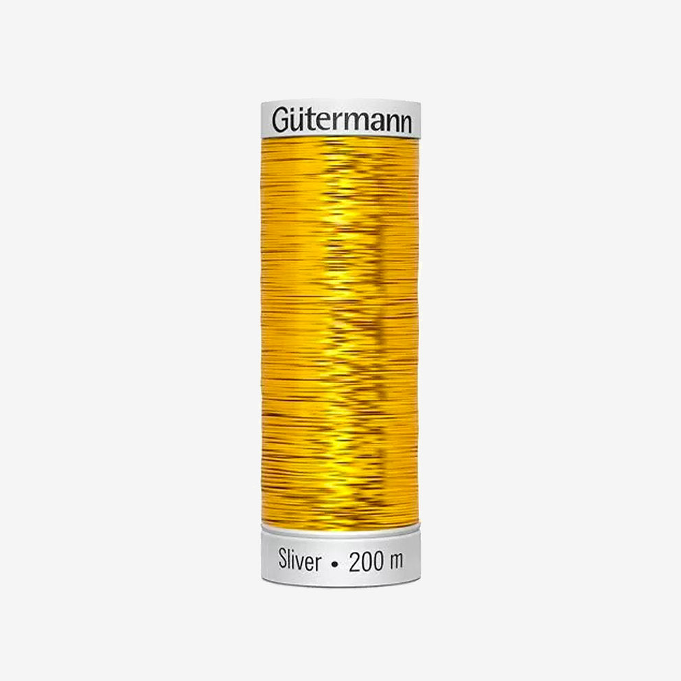 8007 Gütermann SLIVER thread with silver metallic effect 200 m for embroidery and sewing