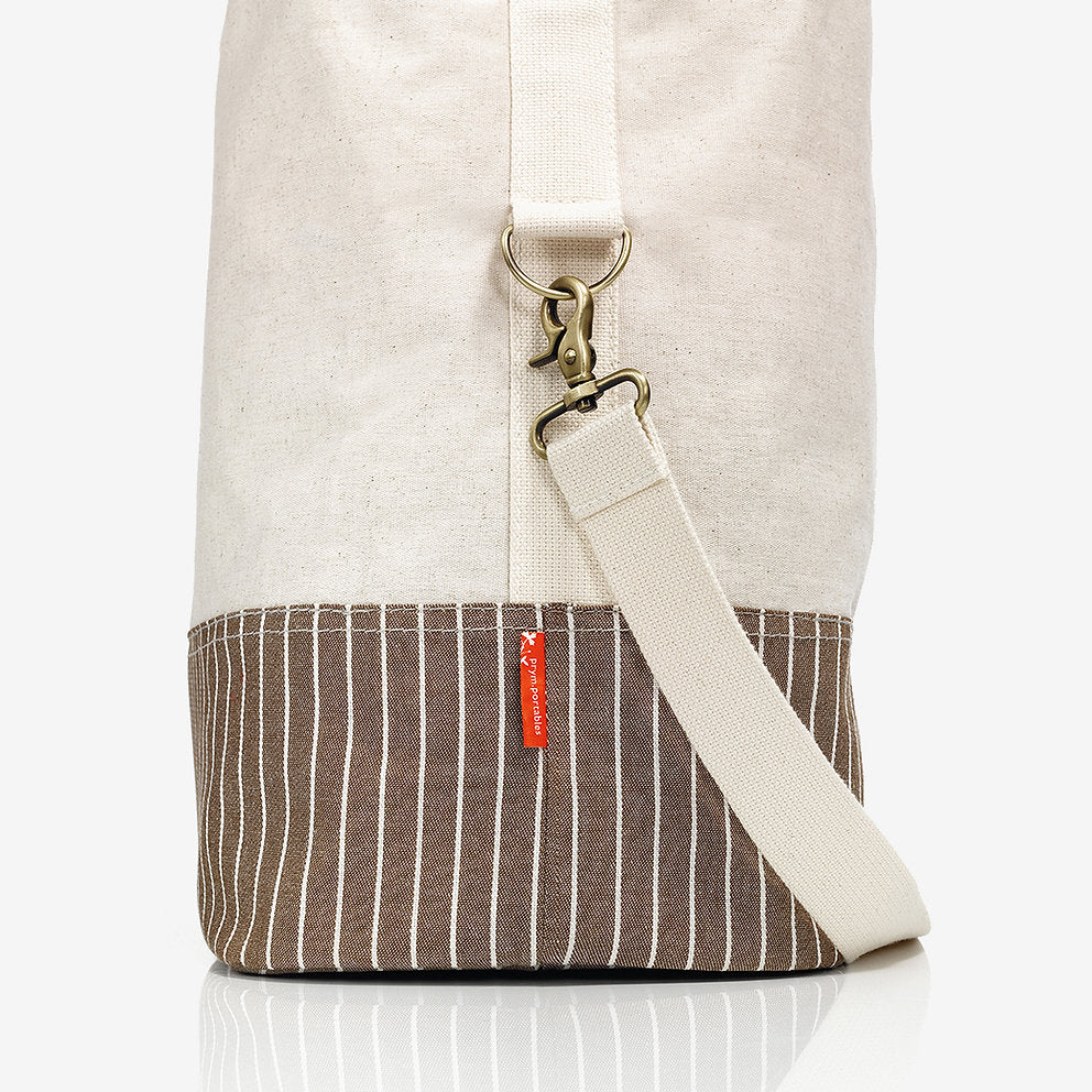 Travel bags, canvas and bamboo in natural color Prym 612562