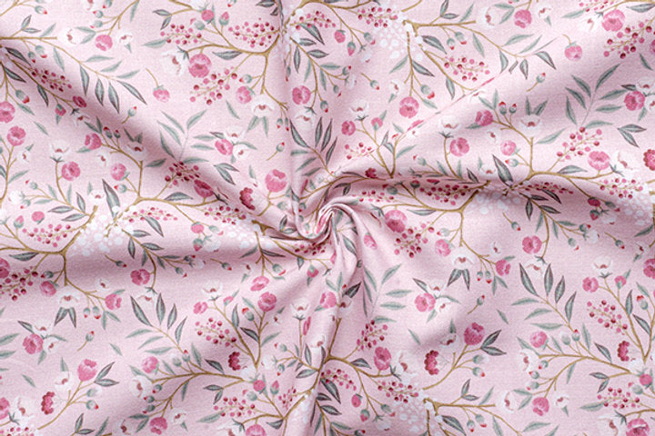 Gütermann Most Beautiful Cotton Fabric with Elegant Floral Motifs 647006/372