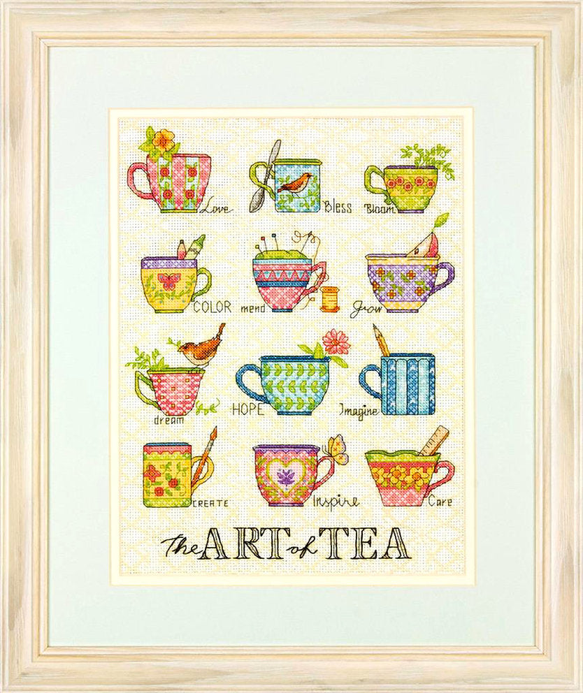 Cross stitch kit. The art of tea 70-35335 Dimensions