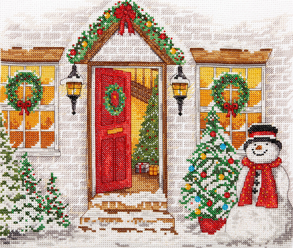 Cross stitch kit. PCE968 Christmas Welcome - Anchor