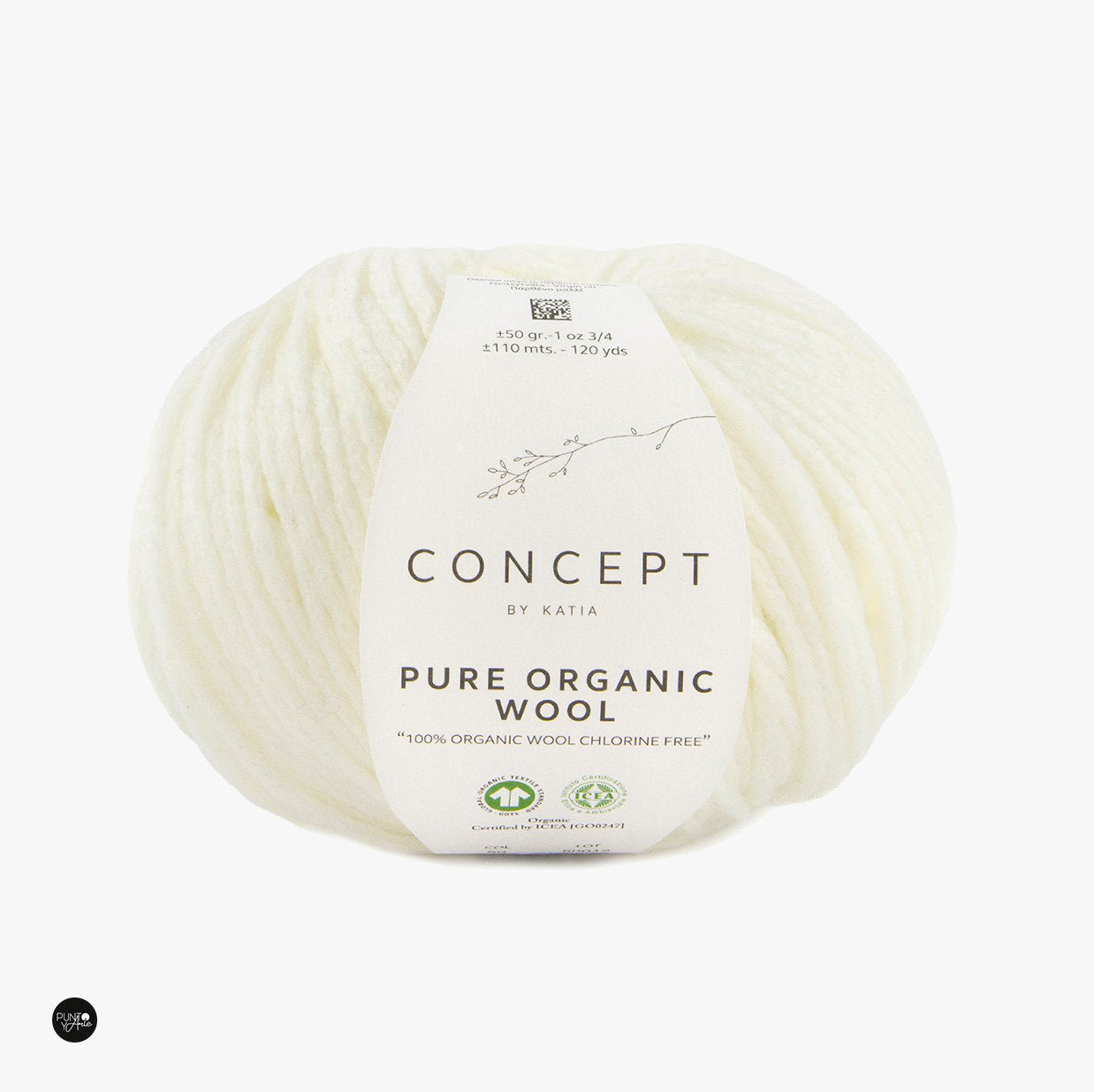50 Organic Wool PURE ORGANIC WOOL - Katia