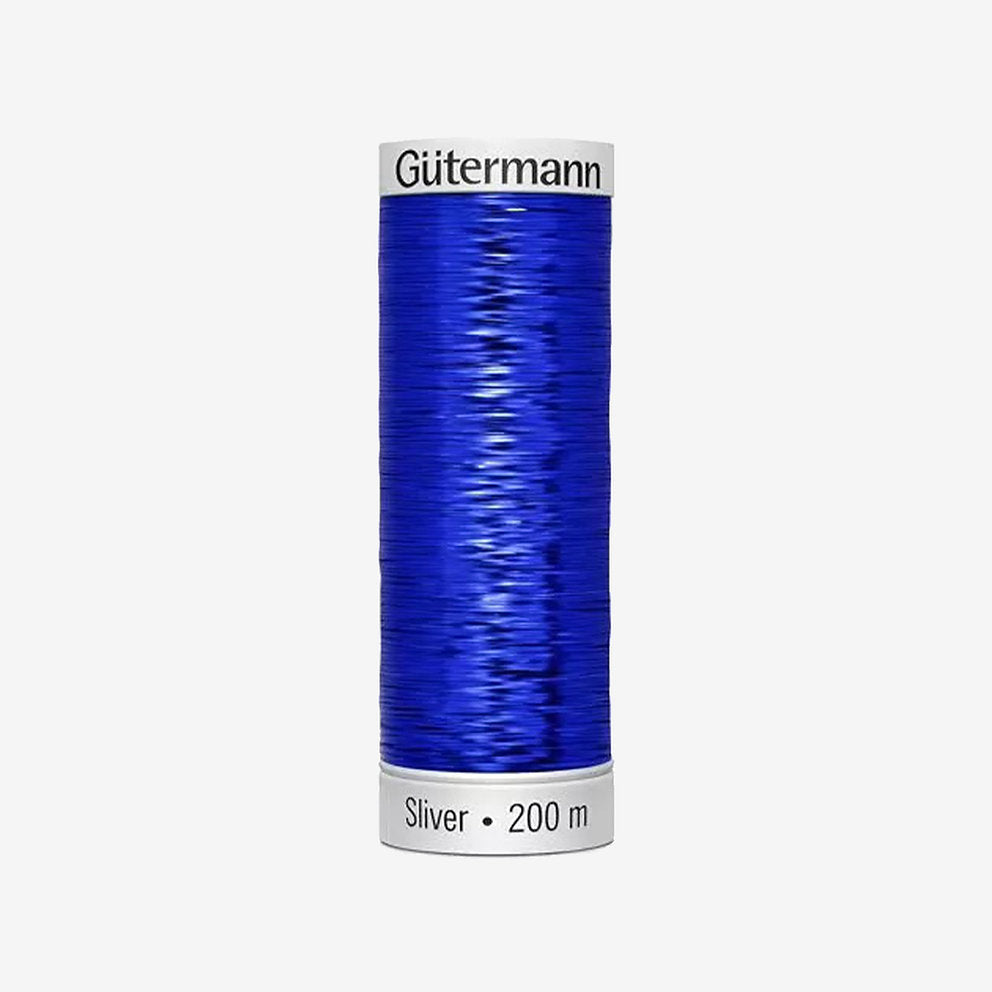 8016 Gütermann SLIVER thread with silver metallic effect 200 m for embroidery and sewing