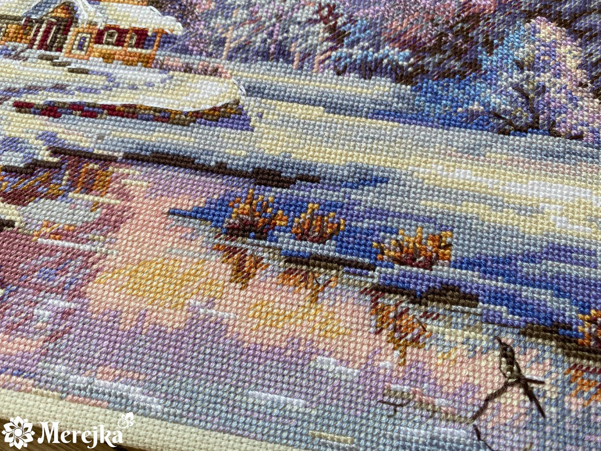 Cross Stitch Kit "The First Snow" - Merejka K-240