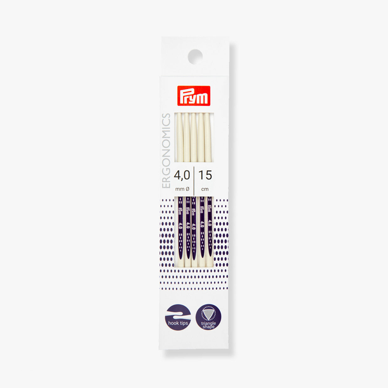 Agujas de doble punta Ergonomics de Prym para calcetar cómodamente en redondo