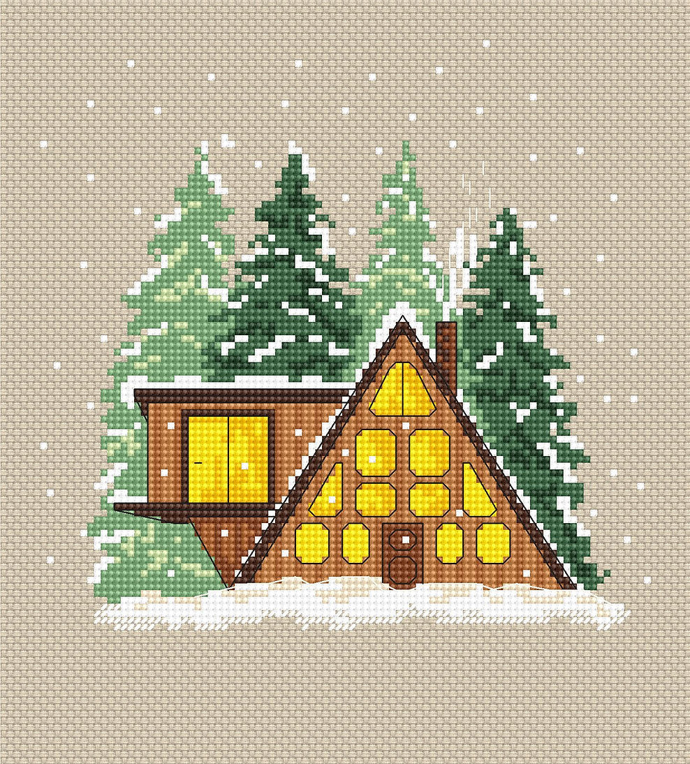 Silent Night - Cross Stitch Chart Stitch and Art P002