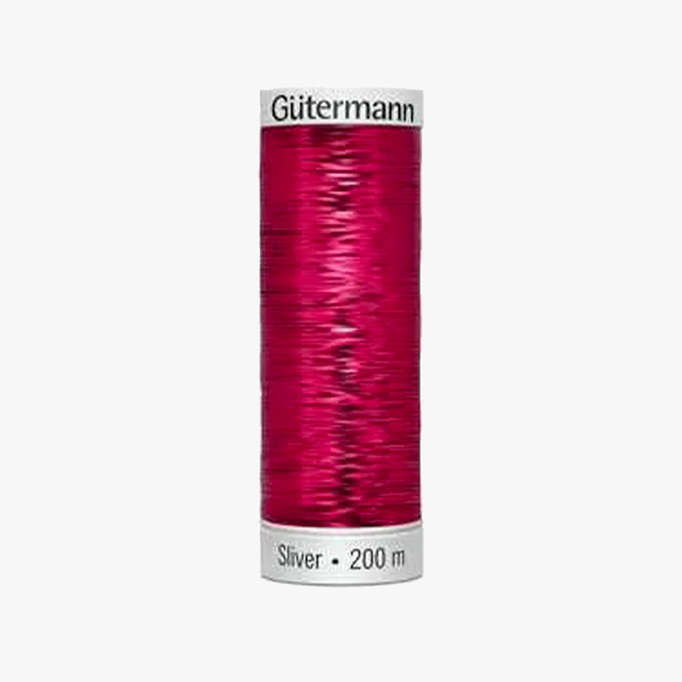 8054 Gütermann SLIVER thread with silver metallic effect 200 m for embroidery and sewing