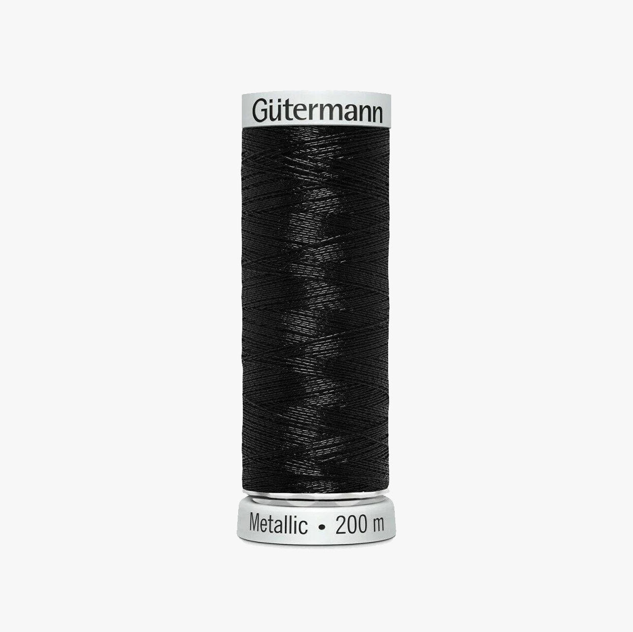 7051 Gutermann Metallic Thread 200m - Metallic Effect for Decorative Seams and Machine Embroidery