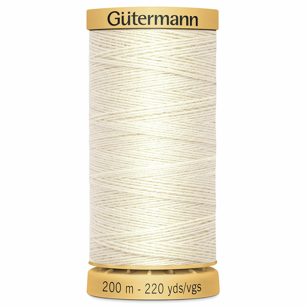 High-quality natural cotton basting thread from Gütermann