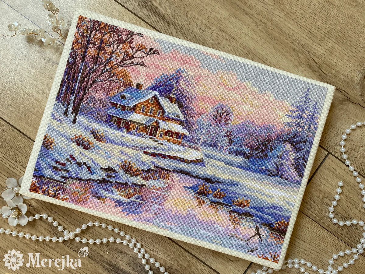 Cross Stitch Kit "The First Snow" - Merejka K-240