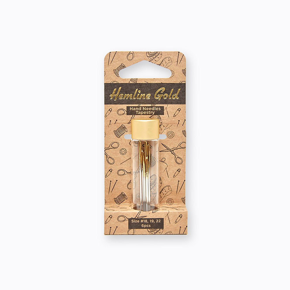 Nº 18-22 Golden Eye Tapestry Needles - Hemline Gold 283G.1822.HG