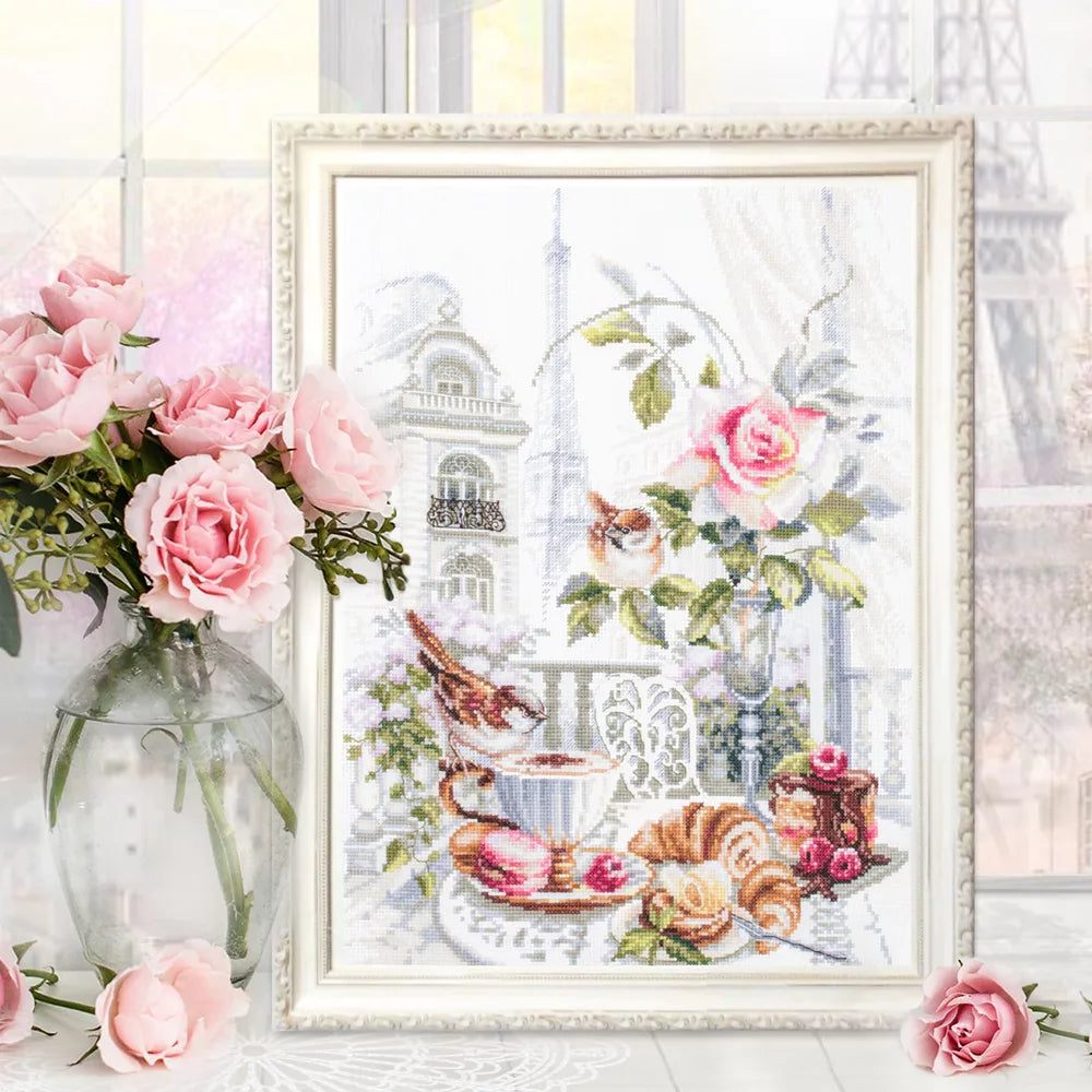 Cross Stitch Kit. 528-558 Parisian Morning. Magic Needle