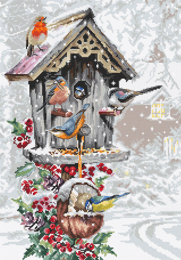 Cross Stitch Kit. Bird House - B2399 Luca-S