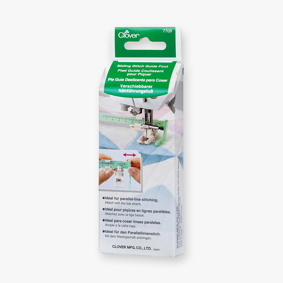 Sliding guide foot for sewing - Clover 7709