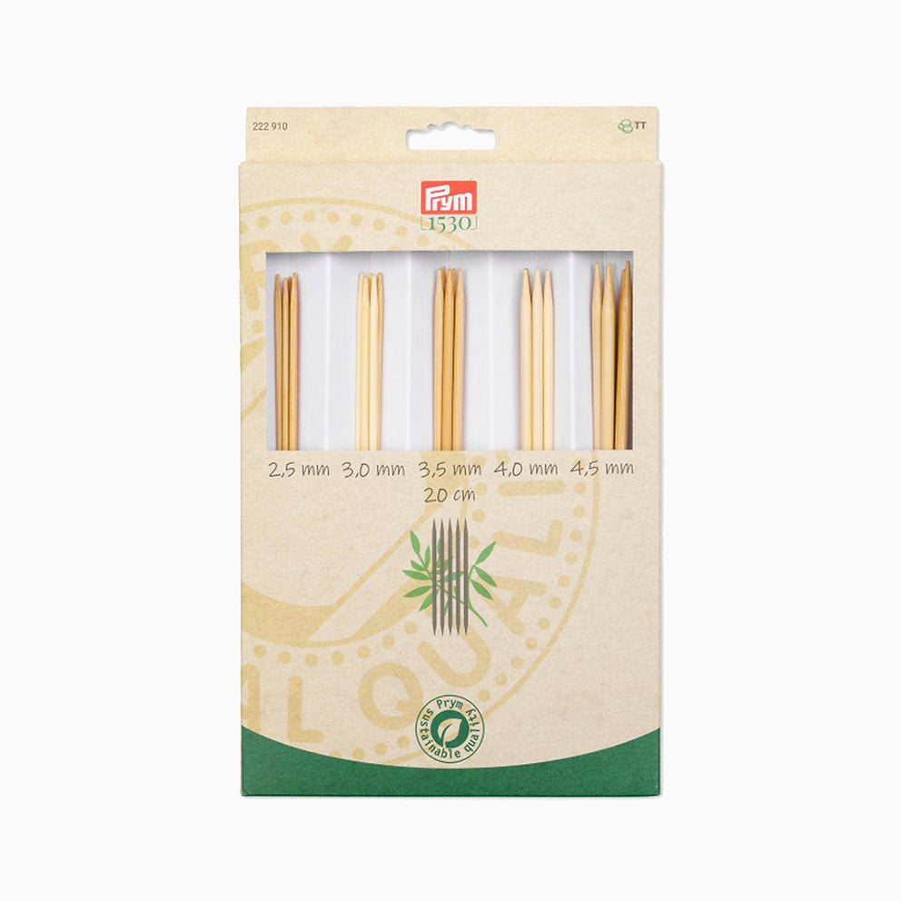 Set of bamboo needles for socks - Prym 222910