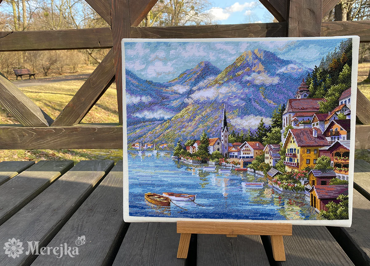 Cross stitch kit 'Alpine Village' by Merejka K-192