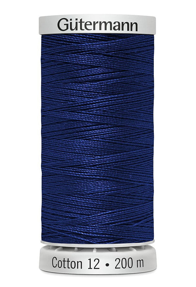 1293 Gütermann Cotton Thread for Machine Embroidery - Thickness 12, 200 m