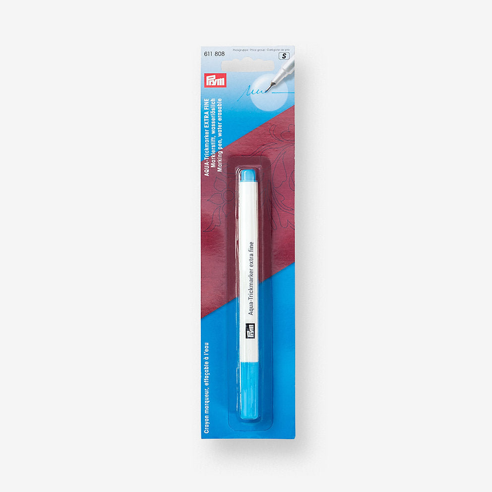 Prym 611808 Turquoise Water Erasable Marker for Sewing Projects