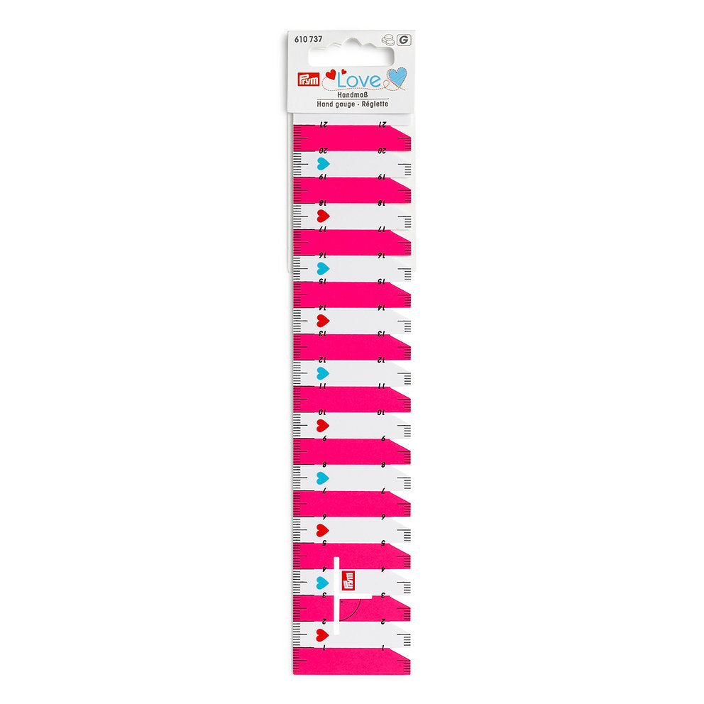 Prym Love stitch counting ruler - ideal for measuring directly on the sewing machine