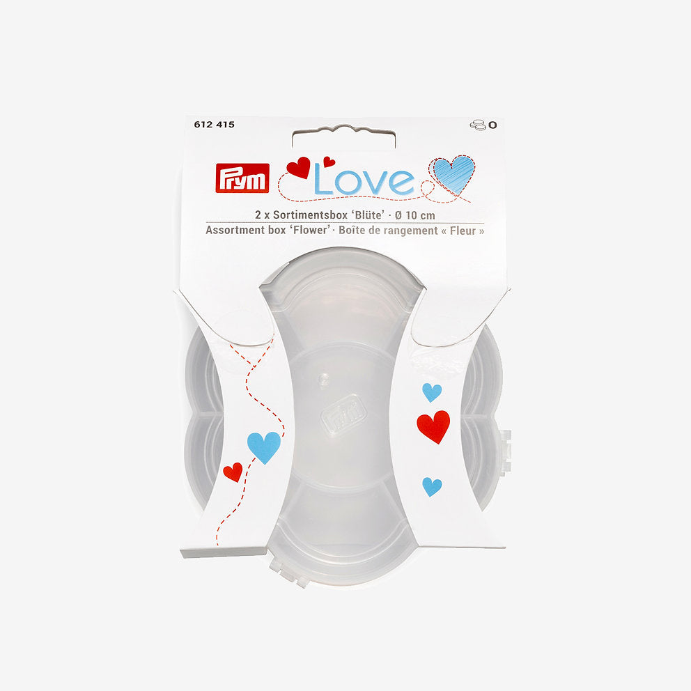 Prym Love transparent organizer boxes for small sewing accessories