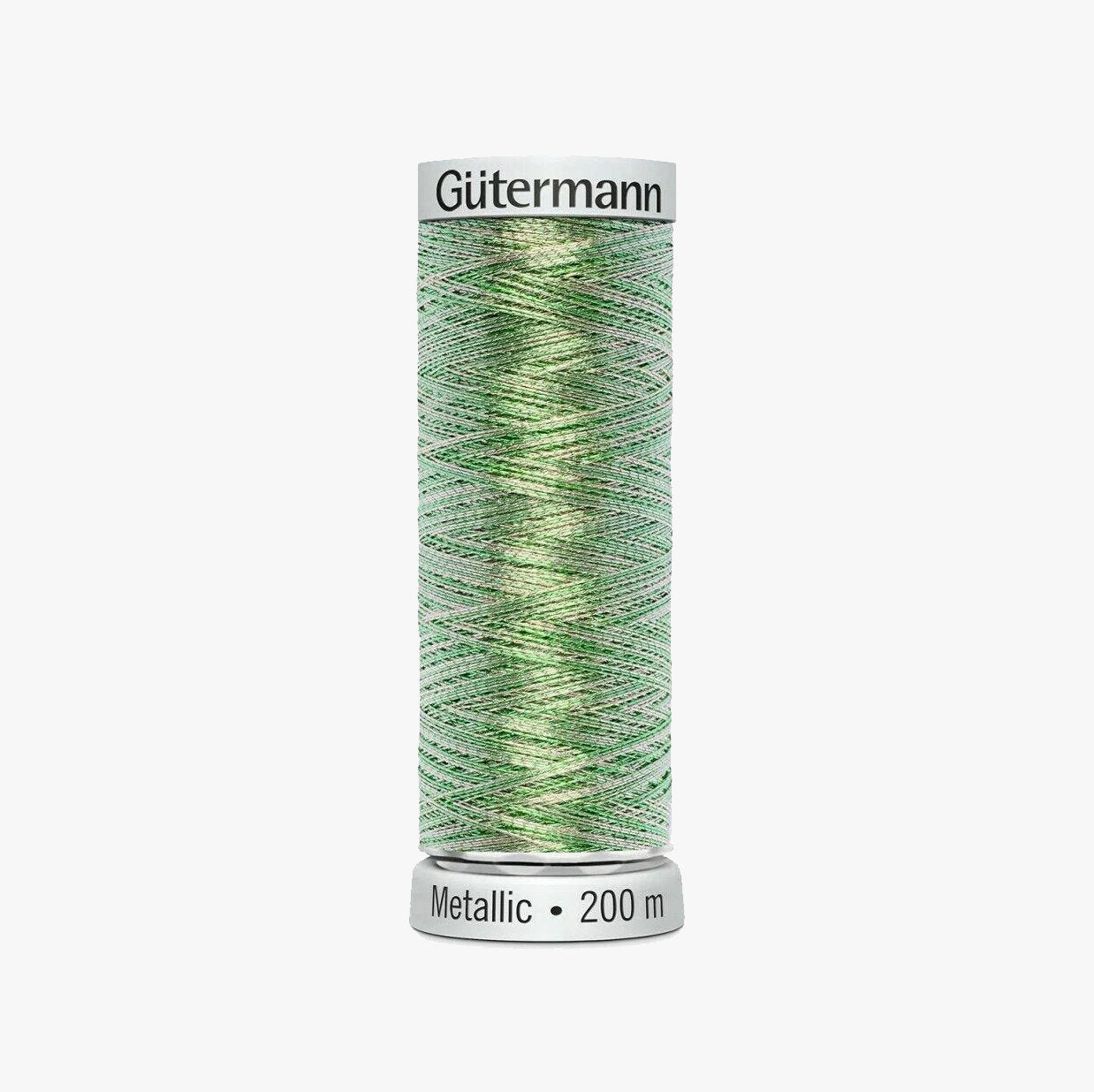 7025 Gutermann Metallic Thread 200m - Metallic Effect for Decorative Seams and Machine Embroidery