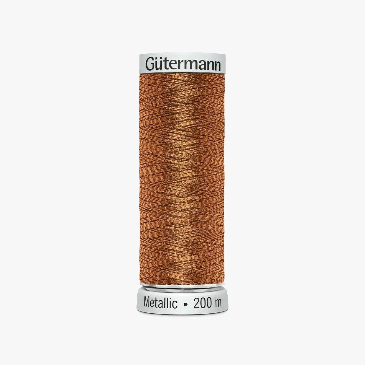 7011 Gutermann Metallic Thread 200m - Metallic Effect for Decorative Seams and Machine Embroidery